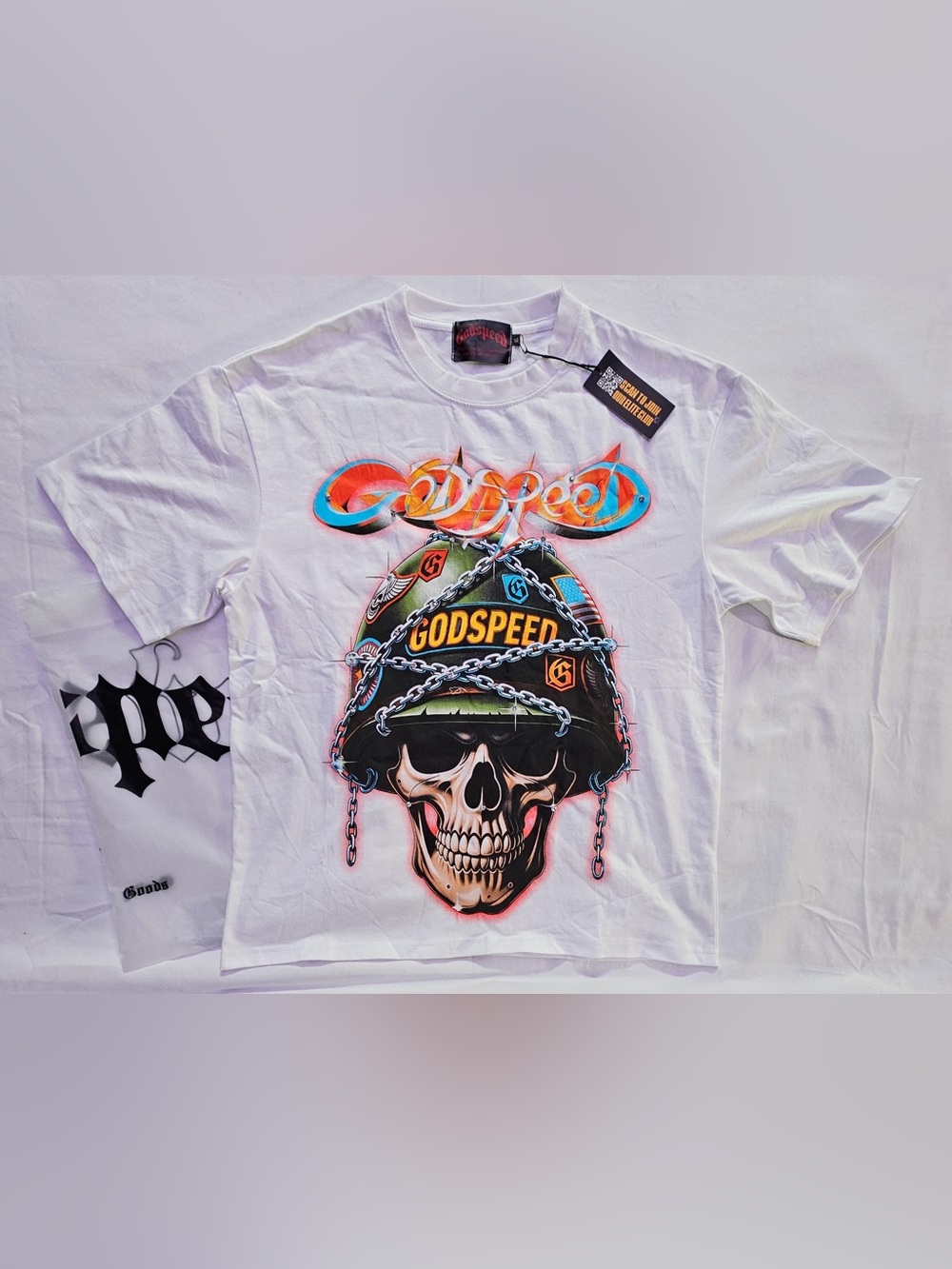 Godspeed Graphic Skull Tee - White
